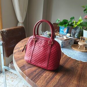 Gucci Red Quilted Shoulder Bag